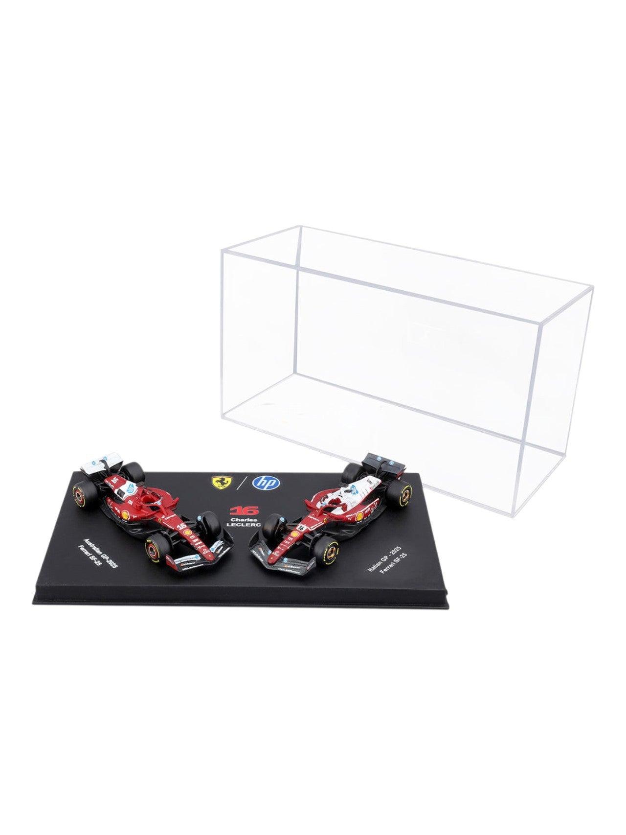Bburago (18-56807L) Formula 1 Racing SF-25 No.16 Charles Leclerc Seasonal Livery 2025 / Italian Gp 2025 Ferrari SF-25 Diecast Model 1:64 Scale