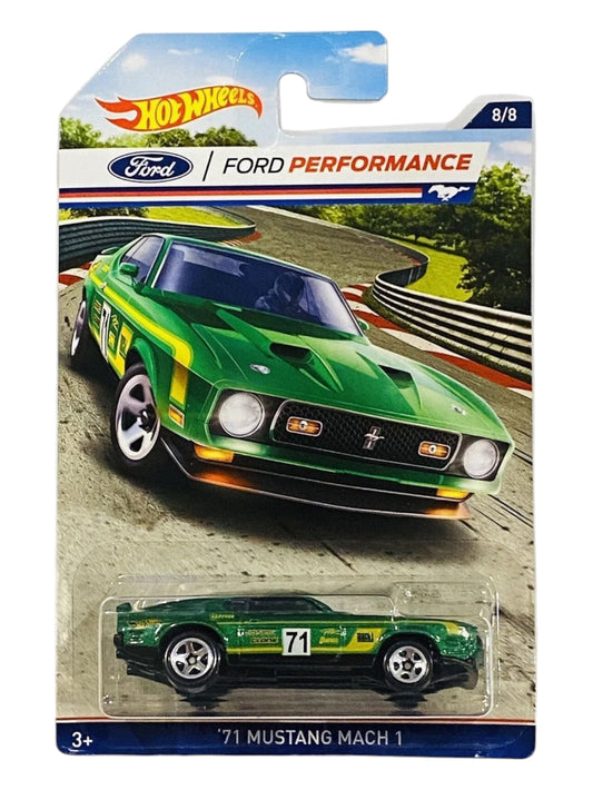 HotWheels Ford performance 71 mustang mach 1 imported mainline card art 1:64