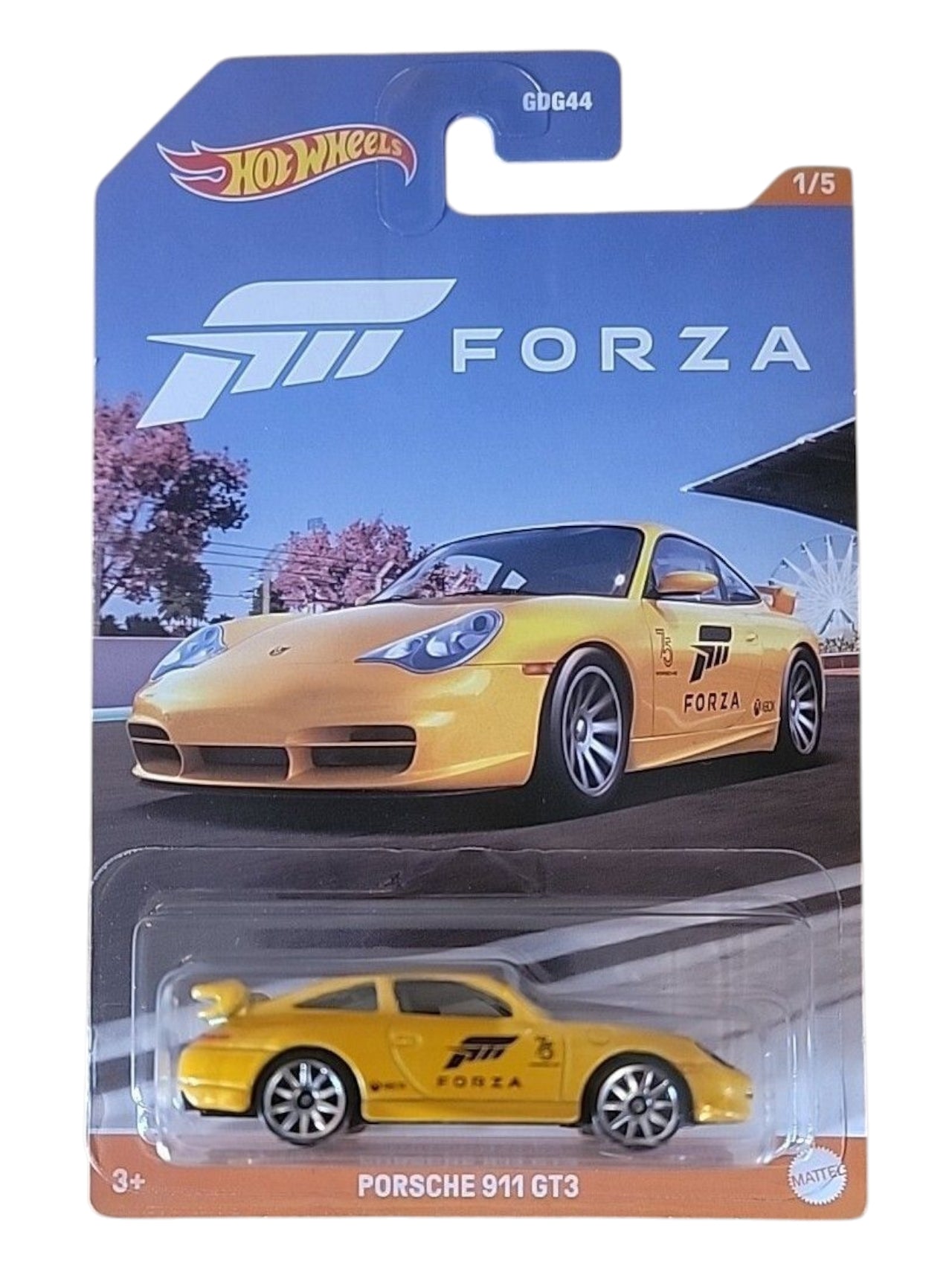 Hotwheels Forza porsche 911 gt3 imported mainline Card Art  1:64 Scale
