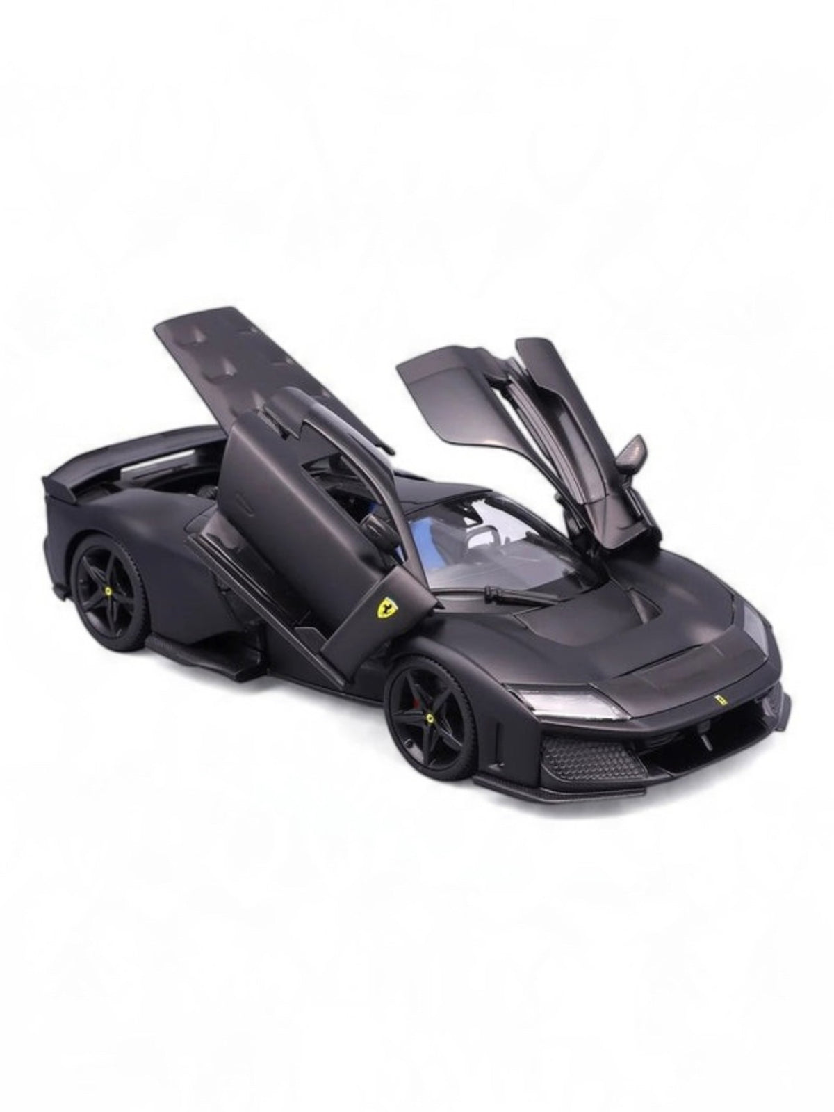 Bburago Ferrari F80 Matte Black 1:24 Scale Diecast Model Car with Acrylic Case