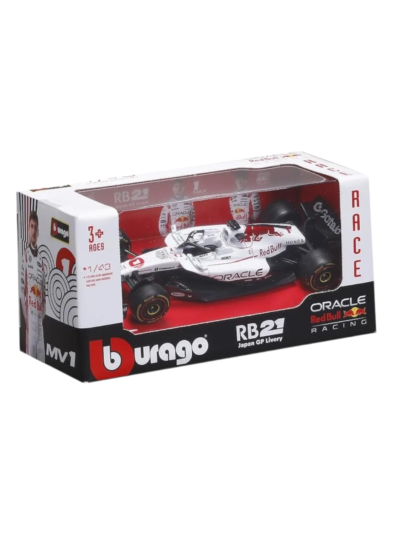 Bburago RB21 oracle red bull racing formula ( f1) 1 max verstappen Japan GP Livery 1:43 Scale