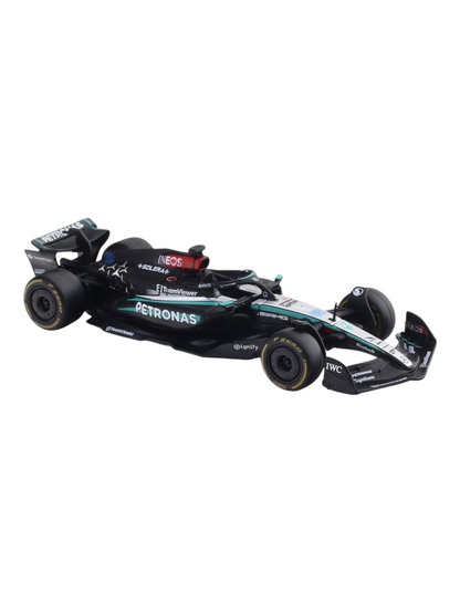 Bburago MERCEDES AMG PETRONAS 2024 Formula 1 (F1) W 15 E Performance no. 63 George Russell 1:43 (With Acrylic Case)