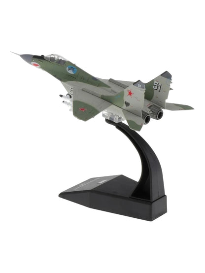 Russian MIG-29 Fulcrum C 1:100 Scale Diecast Military Aircraft Model | Fighter Jet Collectible code 2001