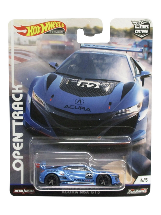 HotWheels Car Culture Open Track Acura NSX GT3 Imported Premium 1:64 Scale