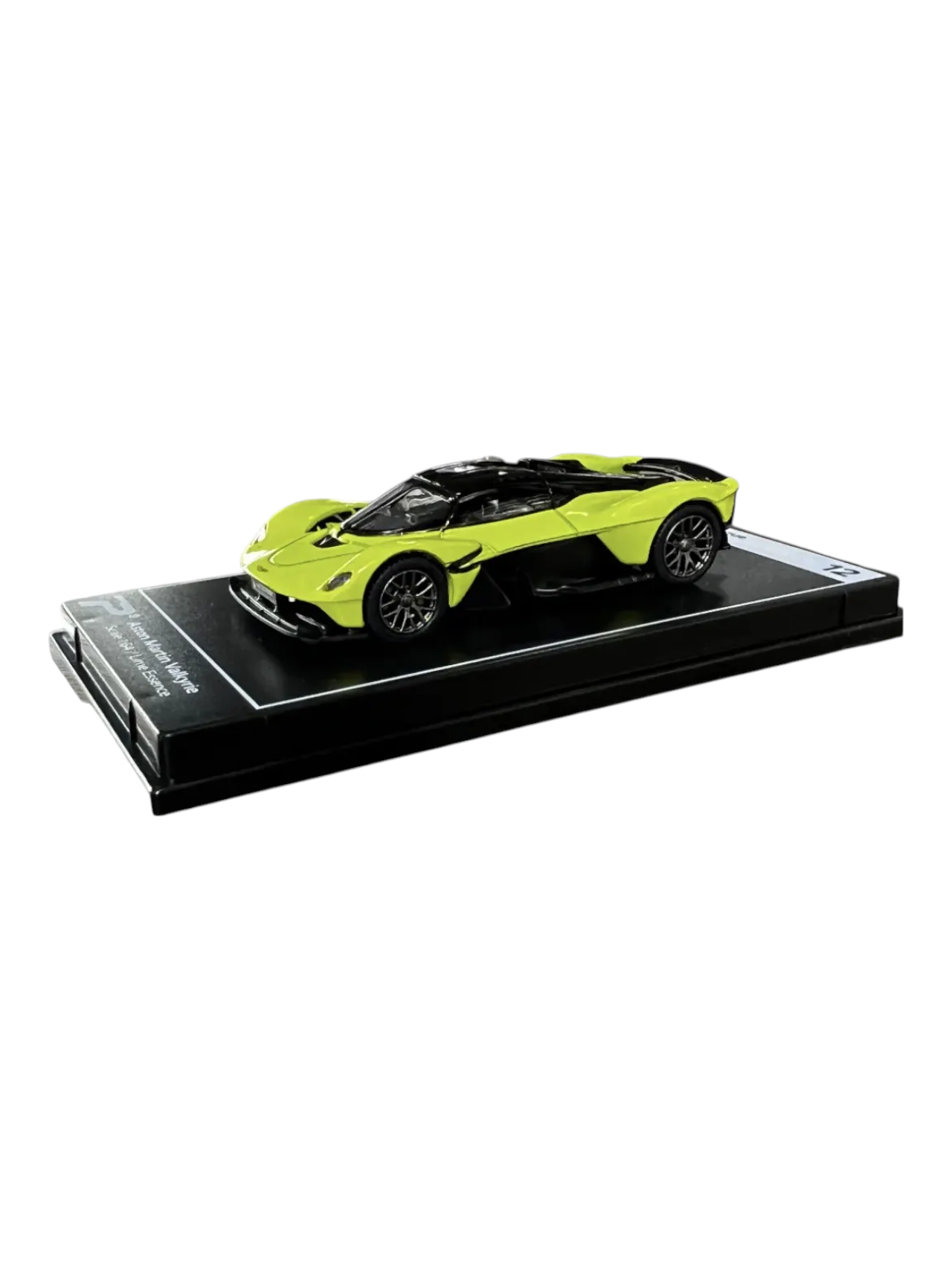 Postercars Hypercar League Collection Aston Martin Valkyrie 1:64 Scale Lime Essence ( No 12 )