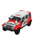 Time Micro Jeep Wrangler Marlboro Livery 1:64 Scale (With Acrylic Case and Action Figure)