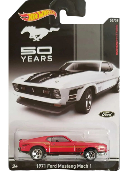HotWheels 1971 ford mustang mach 1 (Blister damage) Imported Mainline 1/64 Scale