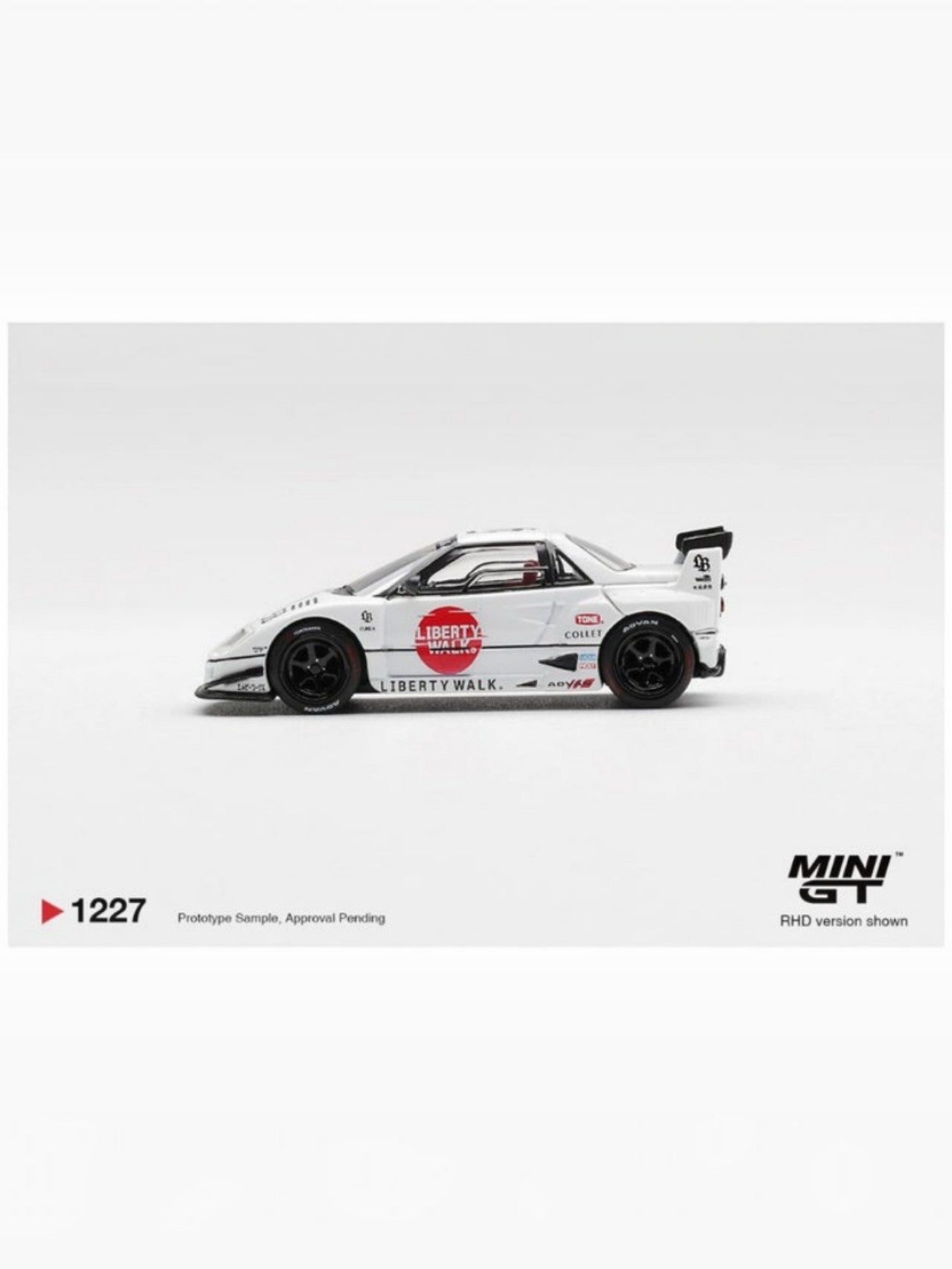 Mini GT #1227: Mazda AZ-1 Liberty Walk LB40 LB-Hinomaru 1:64 Scale