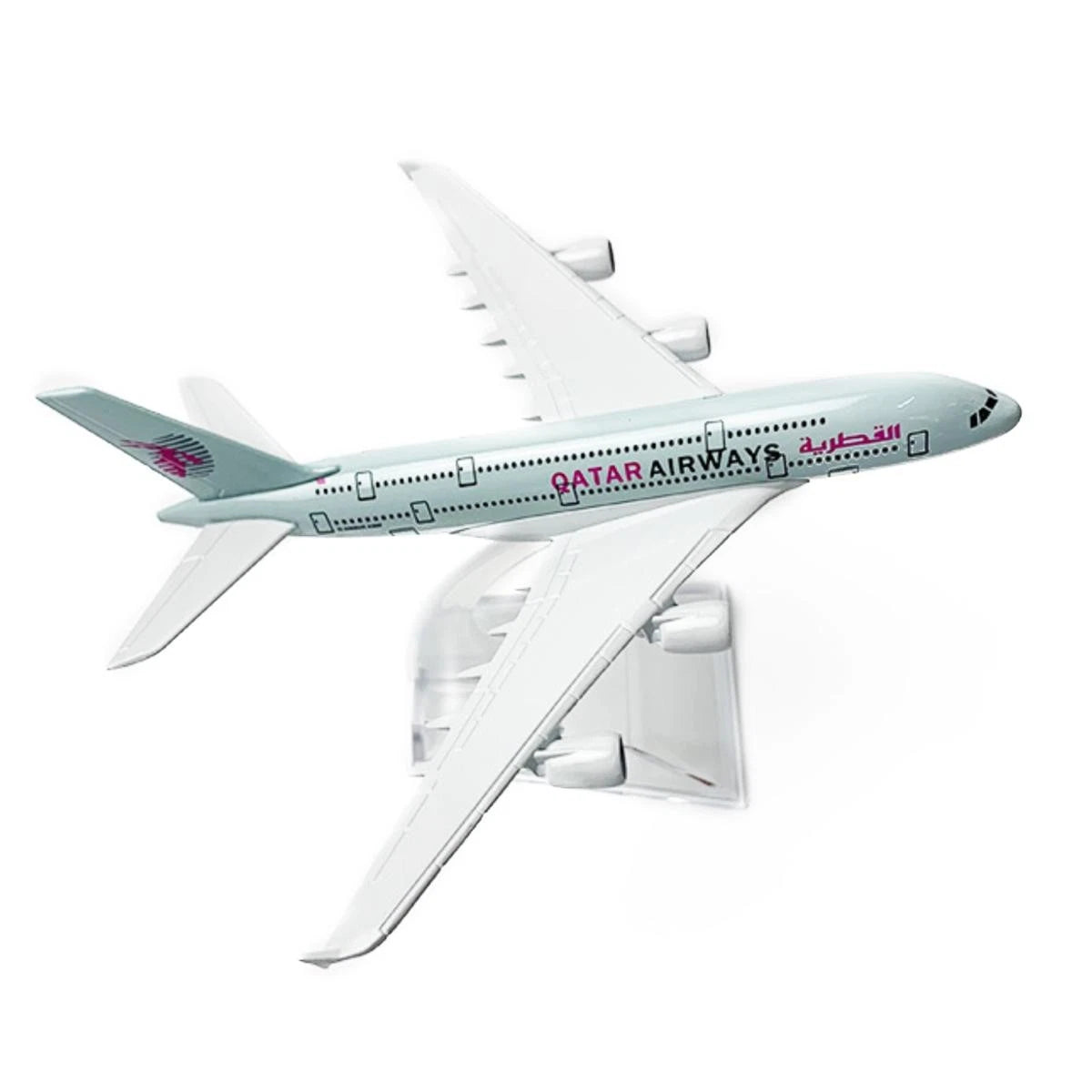 Aircraft Model Tang Dynasty Air Bus A380 Qatar Airways Plane Metal Airplane Model Plane Toy Plane Model 16cm (Code 107)