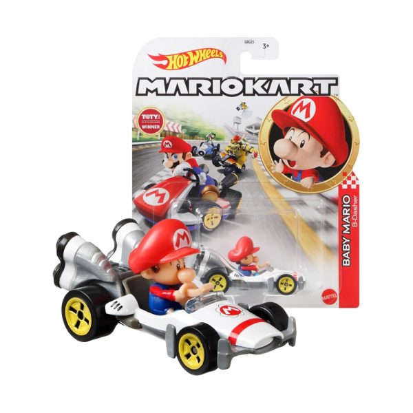 HotWheels Mariokart series Baby Mario B - Dashera / Intrepide Imported 1:64 Scale