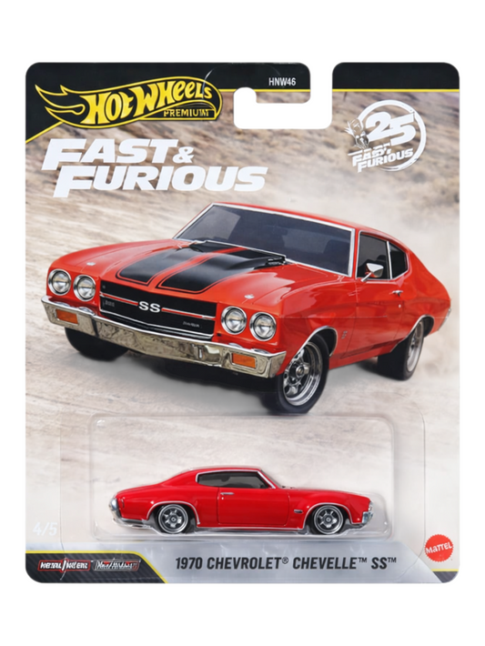 HotWheels Fast & Furious 1970 Chevrolet Chevelle SS Imported Premium 1:64 Scale