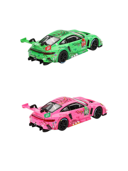 Mini GT Porsche 911 GT3 Rexy and Roxy Combo 1:64 Scale
