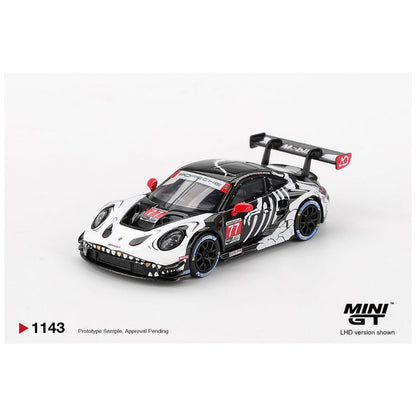 Mini GT Porsche 911 GT3 R 77 Ao Racing 2025 Imsa Petit Le Mans Imported 1:64 Scale (code - 1143)