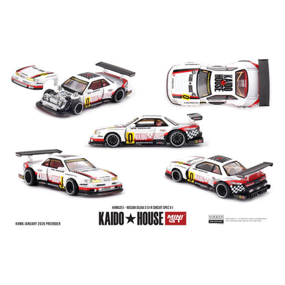 Mini GT Kaido House #251: Nissan Silvia S13-R Circuit Spec V1 Imported 1:64 Scale