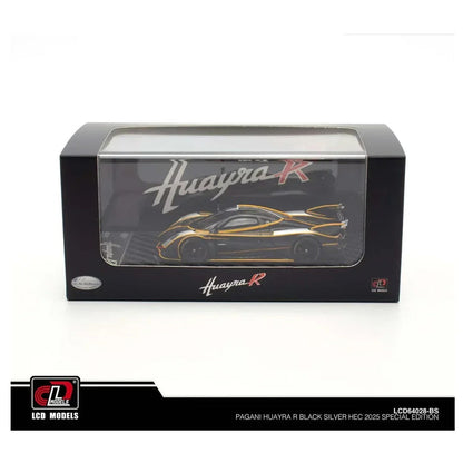 LCD Models Pagani Huayra R Imported 1:64 Scale die-cast Model (code-LCD64028-BS-Black/Silver)