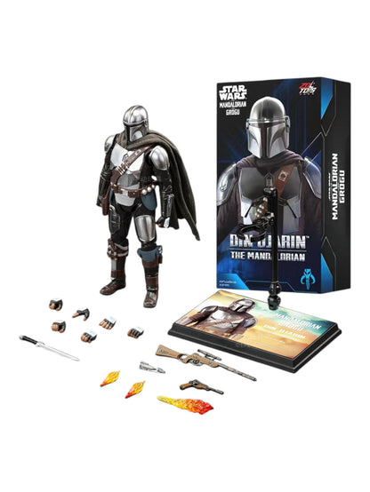 ZD TOYS Star Wars The Mandalorian Din Djarin Action Figure – Premium Collectible Display Model