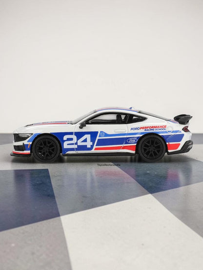 Mini GT #1172: Ford Mustang Dark Horse #24 Ford Performance Racing School Imported 1:64 Scal Box And Blister