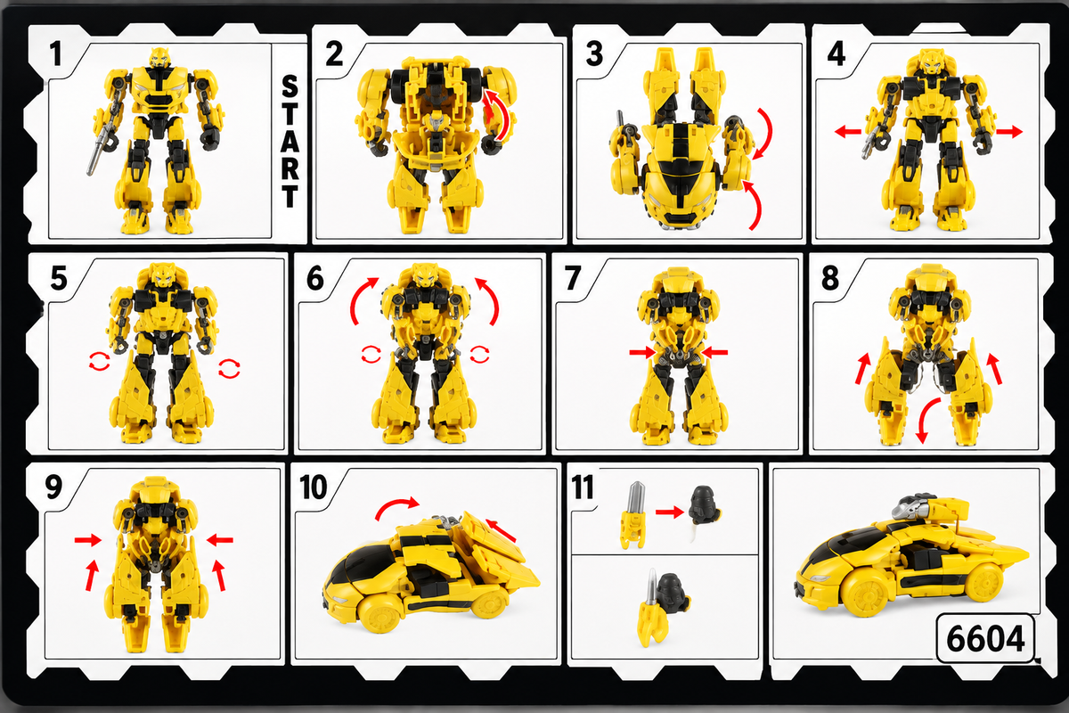 Transformers Optimus Prime & Bumblebee Robot  with Display Box Action Figure DH-03