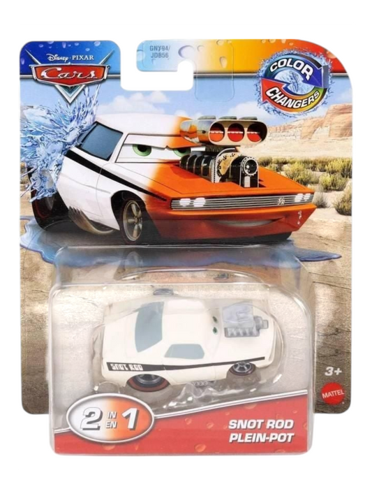 Disney Pixar Cars Snot Rod Diecast Model Car 1:55 Scale | White Collectible Toy Car for Kids & Collectors