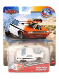 Disney Pixar Cars Snot Rod Diecast Model Car 1:55 Scale | 2-in-1 Pull Back | White Collectible Toy Car for Kids & Collectors