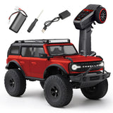 Speed RC Climbing Off-Road SUV Remote Control High Grip Wheels, Bright LED Headlight 2.4 GHZ RC Smooth, Rechargeable Battery And USB Charging Cable 1:18 Scale ( Red ) Colour.