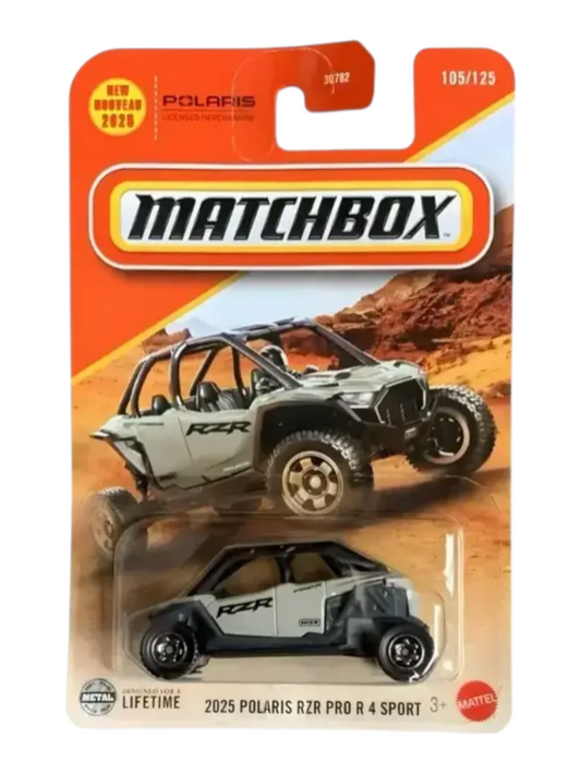 Matchbox 2025 polaris rzr pro r4 sport Imported 1:64 Scale