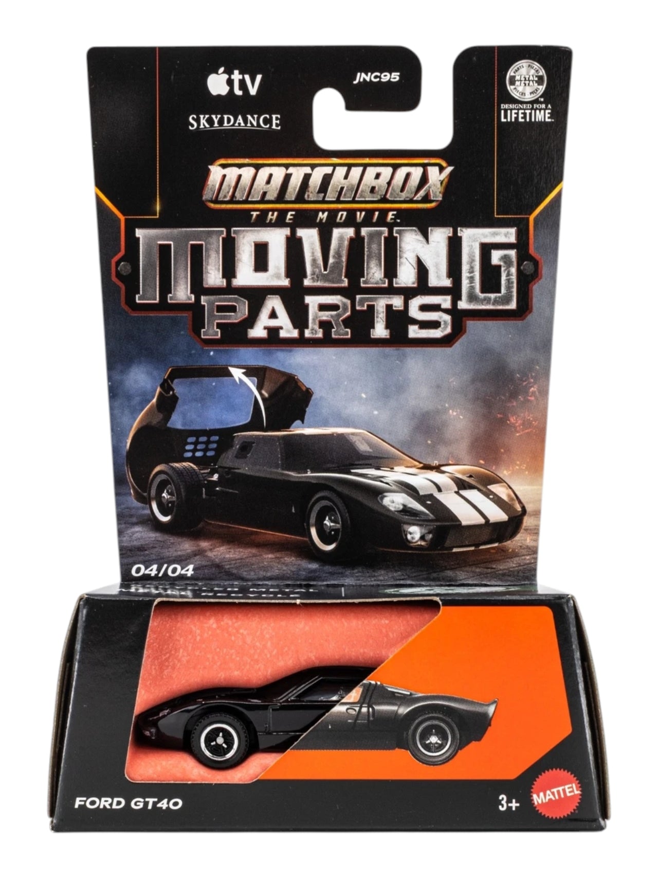 Matchbox The Movie Moving Parts Ford GT40 04/04 1:64 Scale Premium Die-Cast Car with Opening Parts