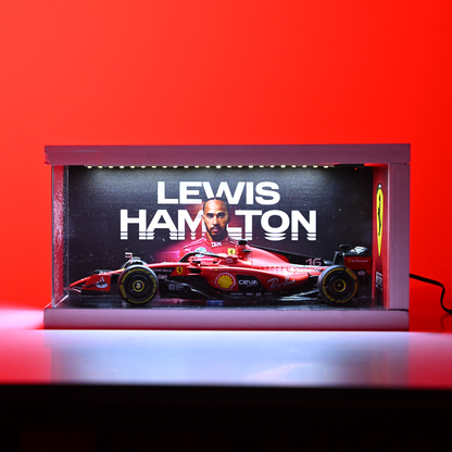Ferrari Lewis Hamilton Diorama (Storage Case) For Diecast