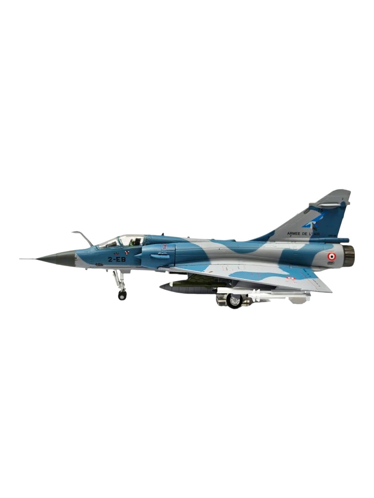Aircraft Dassault Mirage 2000 Fighter Jet "2-EB Air Force Diecast With Display Stand 1:100 Scale