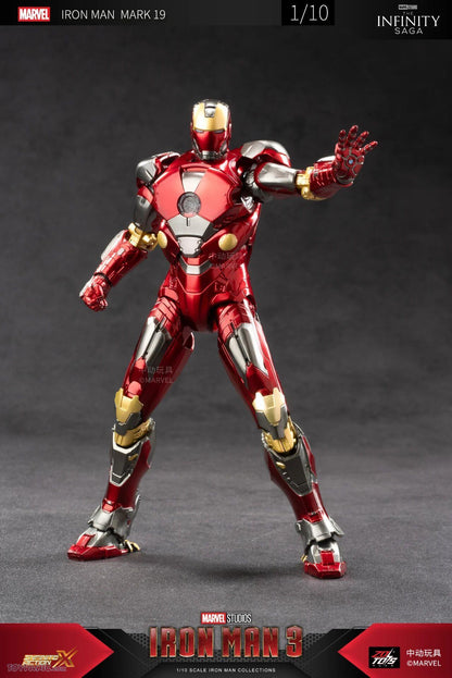 ZD Toys Marvel Studios The Infinity Saga Iron man 3 XIX 1:10 Scale MARK 19 Action Figure