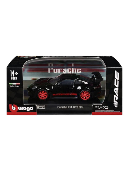 Bburago porsche 911 gt3 rs (official license product) 1:43 die-cast scale model car
