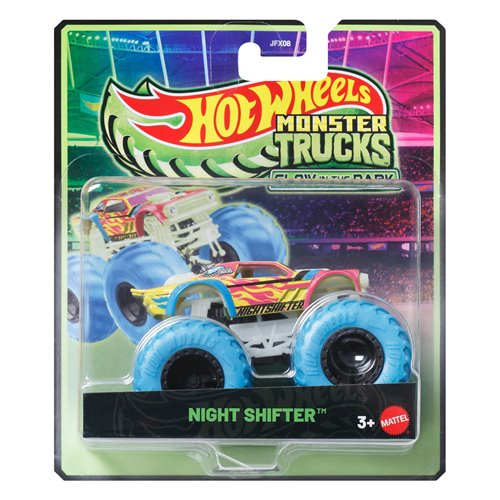 HotWheels monster trucks big rigs glow in the dark night shifter 1:64 Scale JFX08