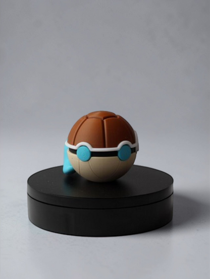 pokémon Squirtle - Inspired 3D Printed Pokéball Replica Collector Showpiece