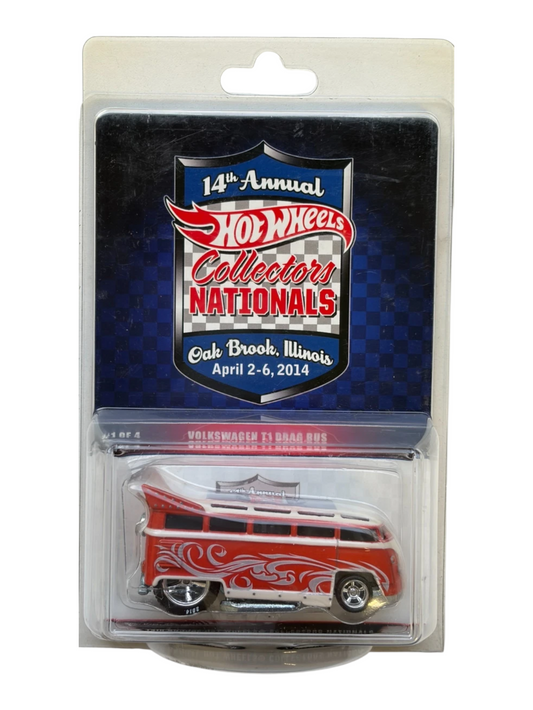 HotWheels RLC 14th Annual Hot Wheels Collectors Nationals 'Volkswagen T1 Drag Bus ( Card Damage car mint condition ) Imported 1:64 Scale