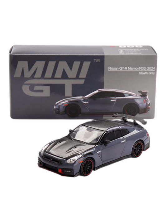 Mini GT GT-R Nismo (R35) 2024 (Stealth Grey) Code-868 1:64 Scale
