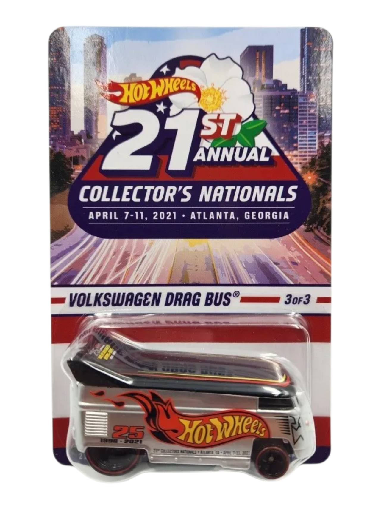 HotWheels RLC Volkswagen Drag Bus 21st Annual Hot Wheels Collectors Nationals Imported 1:64 Scale die-cast (With Protector)