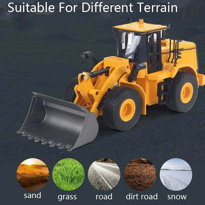 Huina Toys 1552 RC Loader 11 Function 1.87kg Remote control Power Rechargeable battery 3.7V 900mAh Play Time More Than 30 Minutes 2.4Gh 1:16 Scale USB Charger .