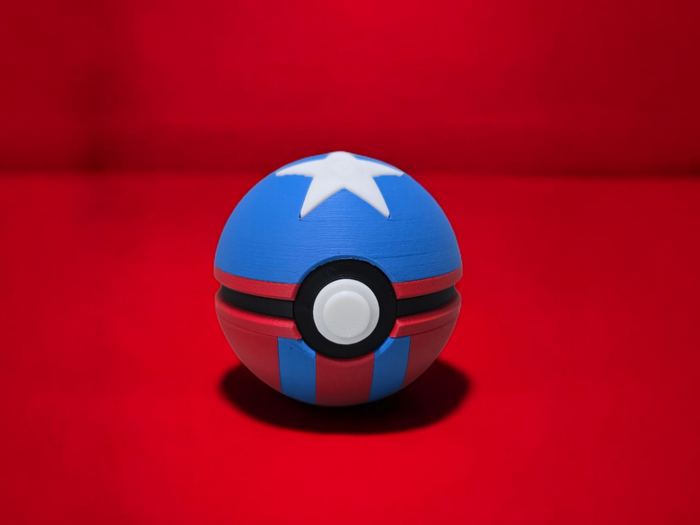 Pokemon pokeball 3D Printed Fast Ball | Anime Inspired Collectible Display Case