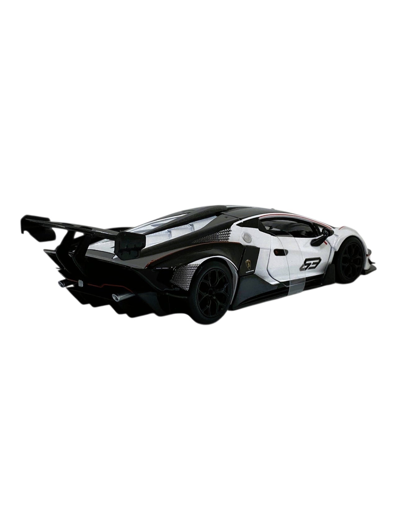 Bburago Lamborghini Essenza SCV12 Model Car 1:24 Scale Moving Doors White/Black