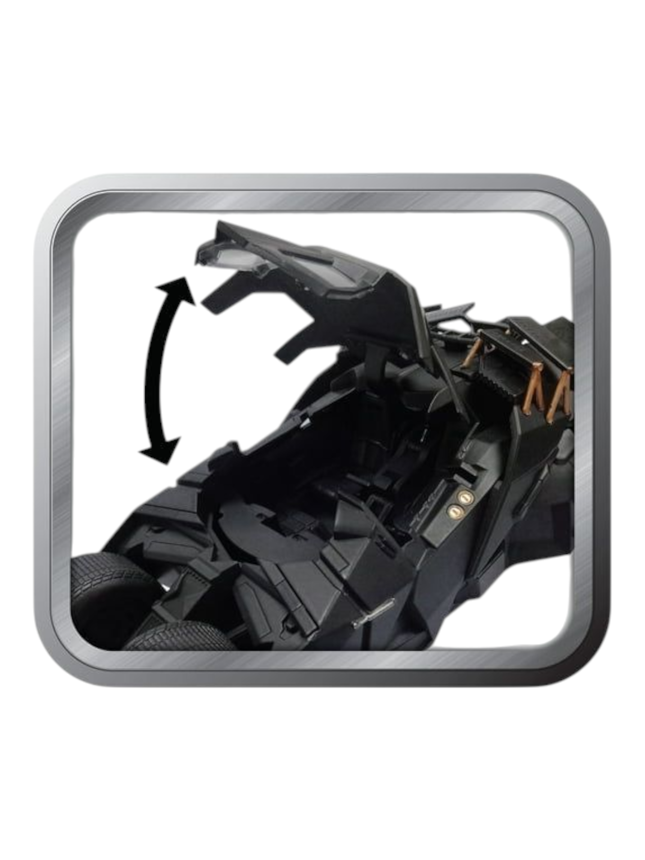 QY Toys The Dark Knight Trilogy Tumbler Batman Batmobile Alloy Model