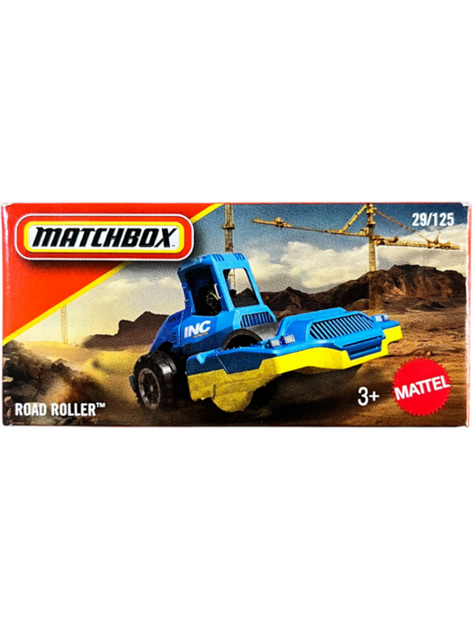 Matchbox Power Grabs - Road Roller - 1:64 Scale no-29