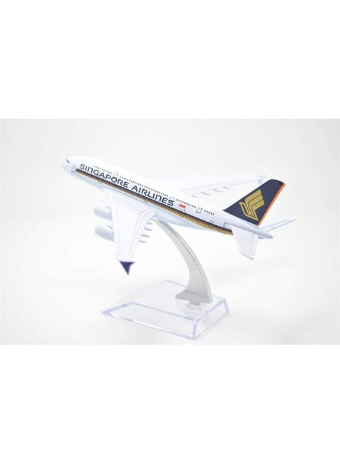 Aircraft Model Diecast Alloy Metal Singapore Airlines/Airways Airbus A380 16 cm (Code-111)