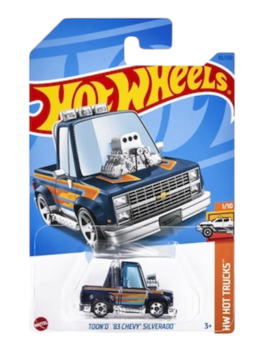 Hotwheels Toond 83 Chevy Silverado Imported mainline 1:64 Scale