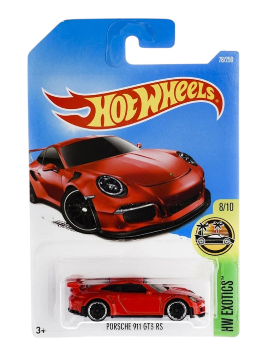 Hot Wheels porsche 911 gt3 rs imported mainline 1:64 Scale