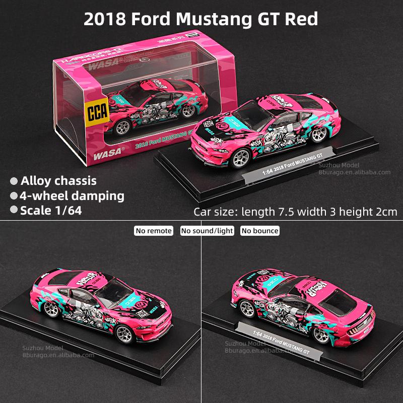 CCA 2018 ford mustang gt 1:64 Scale (with acrylic case)