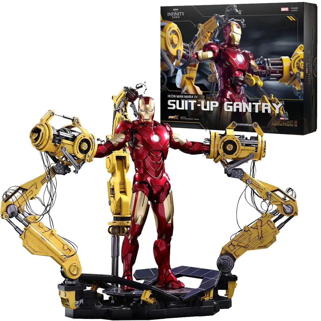 ZD Toys Marvel Studios The Infinity Saga 'Iron Man Mark IV Suit - up Gantry Premium Display 1:64 Scale