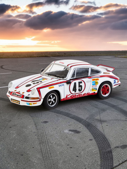 Schuco Porsche 911 Carrera RSR 2.8 Le Mans 1973 #45 Winner Diecast Model Car 1:64 Scale