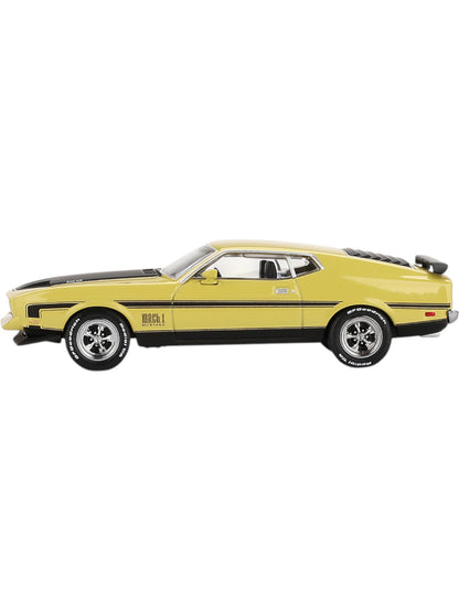 Mini gt #1139 ford mustang mach 1 grabber yellow  1:64 Scale