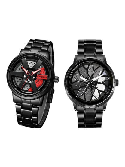 Tencel Wheel Type Gyro Wrist Watch