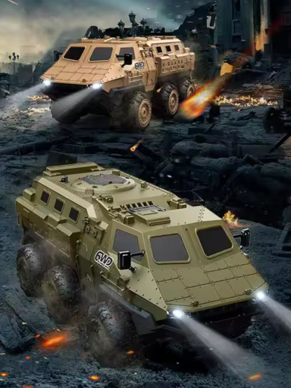 V-Guard Six-Wheel Drive Military Armored Remote Control (RC) Vehicle 1:16 Scale